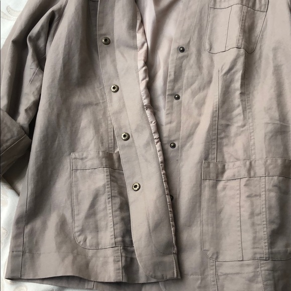 Coldwater Creek Khaki Utility Jacket - Picture 6 of 9